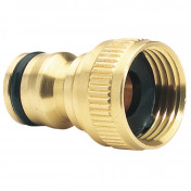 Brass Garden Hose Tap Connector, 1/2