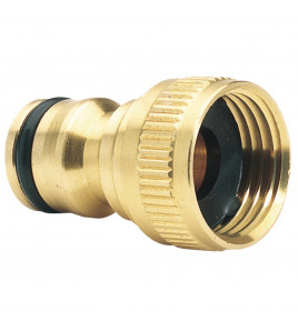 Brass Garden Hose Tap Connector, 1/2