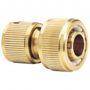 Brass Garden Hose Connector, 3/4