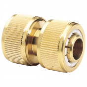 Brass Hose Repair Connector, 3/4