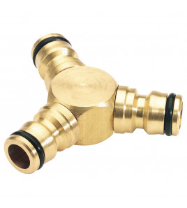 Brass 3 Way Connector
