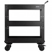 BUNKER 3 Tier Trolley with Pull Handle and Stainless Steel Worktop, 714mm