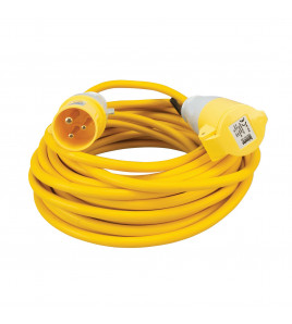 Defender E85121 110V Extension Lead Yellow 2.5mm&sup2;, 16A, 14m