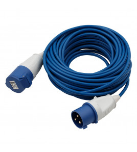 Defender E85249.5 230V Arctic Extension Lead, Blue, 2.5mm&sup2;, 32A, 25m