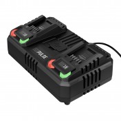 DXPULSE 18V Twin Fast Charger, 4.5A (2 Piece)