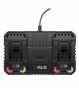 DXPULSE 18V Twin Fast Charger, 4.5A (2 Piece)