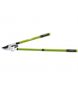 Telescopic Ratchet Action Bypass Loppers with Steel Handles