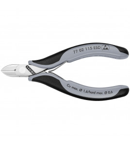 KNIPEX 77 02 115 ESD Electronics Diagonal Cutters, 117mm
