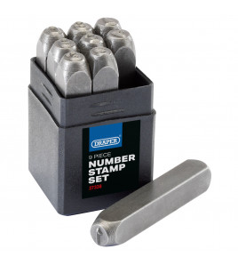 0 - 9 Number Stamp Set, 1/4