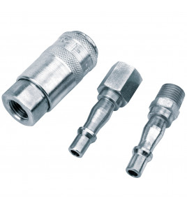 1/4 PCL BSP Air Line Coupling Set (3 Piece)