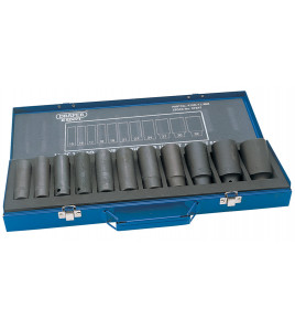 Draper HI-TORQ® Metric Deep Impact Socket Set, 1/2 Sq. Dr. (11 Piece)