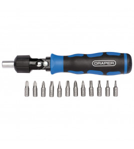 Ratchet Screwdriver and Bit Set (13 Piece)