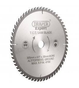 Draper Expert TCT Saw Blade, 305 x 30mm, 60T  - Discontinued