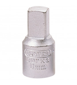Square Drain Plug Key, 3/8 Sq. Dr., 11mm