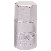 Hexagon Drain Plug Key, 3/8 Sq. Dr., 17mm