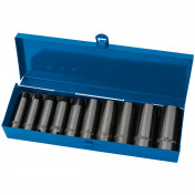 Draper Expert HI-TORQ® Metric Deep Impact Socket Set, 1/2 Sq. Dr. (10 Piece)