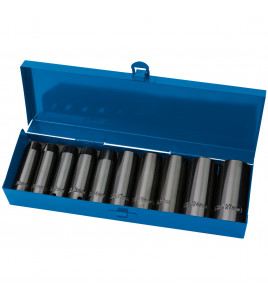 Draper Expert HI-TORQ® Metric Deep Impact Socket Set, 1/2 Sq. Dr. (10 Piece)