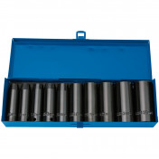 Draper Expert HI-TORQ® Metric Deep Impact Socket Set, 1/2 Sq. Dr. (10 Piece)