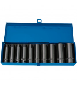 Draper Expert HI-TORQ® Metric Deep Impact Socket Set, 1/2 Sq. Dr. (10 Piece)