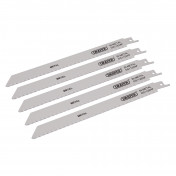 Bi-metal Reciprocating Saw Blades for Metal Cutting, 225mm, 24tpi (Pack of 5)