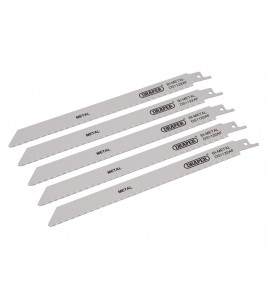 Bi-metal Reciprocating Saw Blades for Metal Cutting, 225mm, 24tpi (Pack of 5)