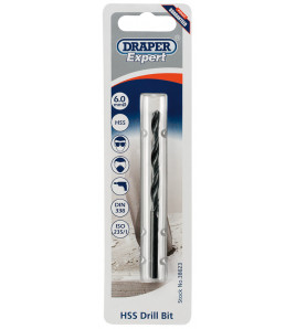 Draper Expert HSS Drill Bit, 6.0 x 93mm