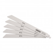 Bi-metal Reciprocating Saw Blades for Metal Cutting, 225mm, 18tpi (Pack of 5)