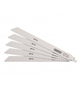 Bi-metal Reciprocating Saw Blades for Metal Cutting, 225mm, 18tpi (Pack of 5)