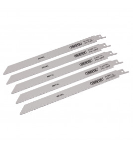 Bi-metal Reciprocating Saw Blades for Metal Cutting, 225mm, 18tpi (Pack of 5)