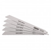 Bi-metal Reciprocating Saw Blades for Multi-Purpose Cutting, 225mm, 10tpi (Pack of 5)