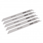 Bi-metal Reciprocating Saw Blades for Multi-Purpose Cutting, 225mm, 10tpi (Pack of 5)