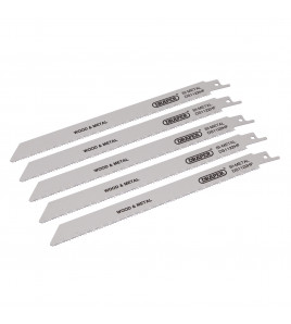 Bi-metal Reciprocating Saw Blades for Multi-Purpose Cutting, 225mm, 10tpi (Pack of 5)