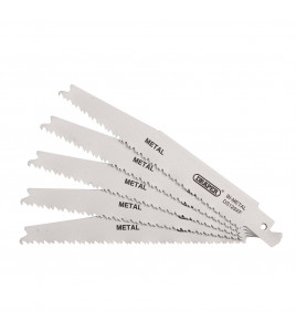 Bi-metal Reciprocating Saw Blades for Metal Cutting, 150mm, 8-14tpi (Pack of 5)
