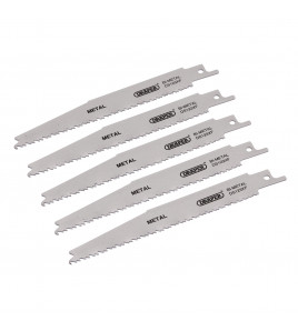 Bi-metal Reciprocating Saw Blades for Metal Cutting, 150mm, 8-14tpi (Pack of 5)