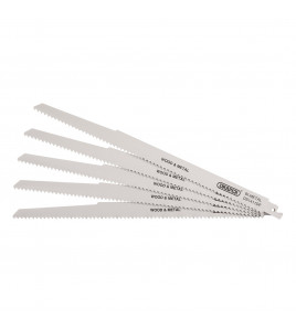 Bi-metal Reciprocating Saw Blades for Multi-Purpose Cutting, 300mm, 6tpi (Pack of 5)