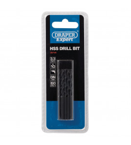 Draper Expert HSS Drill Bit, 3.3 x 162mm (Pack of 10)