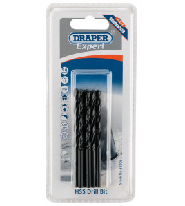 Draper Expert HSS Drill Bit, 5.0 x 185mm (Pack of 10)