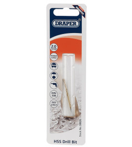 HSS Titanium Drill Bit, 2.0mm - Discontinued
