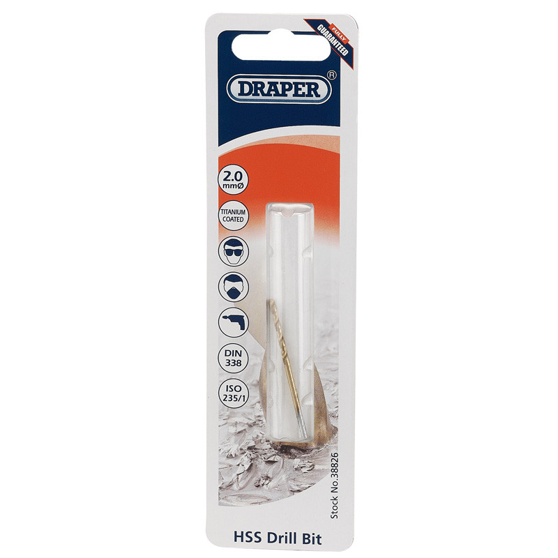 HSS Titanium Drill Bit, 2.0mm - Discontinued