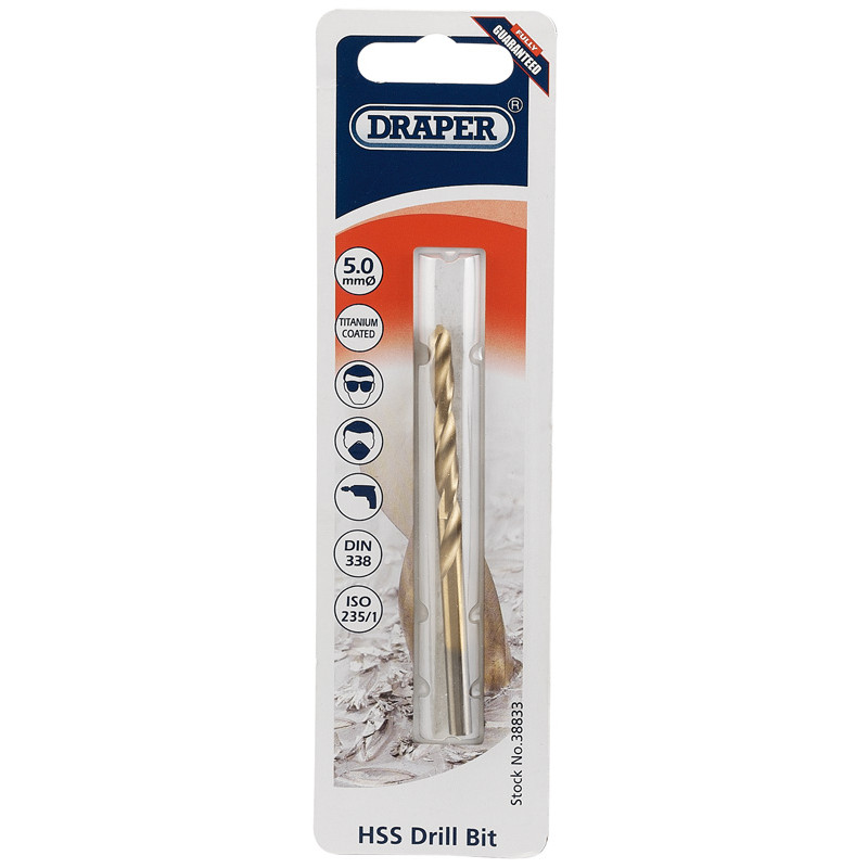 HSS Titanium Drill Bit, 5.0mm - Discontinued