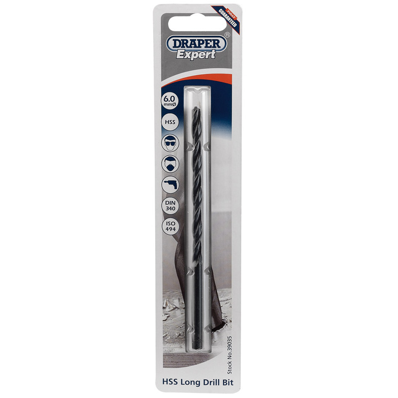 HSS Extra Long Drill Bit, 6.0 x 139mm - Discontinued