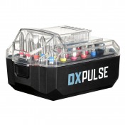 DXPULSE 18V Brushless Combi and Impact Driver Twin Kit with Drill Accessories, 2.4A Charger, 2 x 2.0Ah Battery, and Carry Case