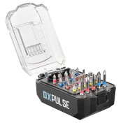 DXPULSE 18V Brushless Combi and Impact Driver Twin Kit with Drill Accessories, 2.4A Charger, 2 x 2.0Ah Battery, and Carry Case