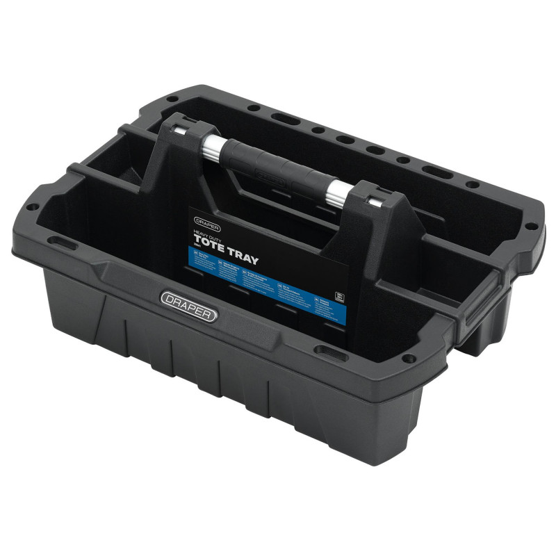 Heavy Duty Tote Tray, Black, 500mm