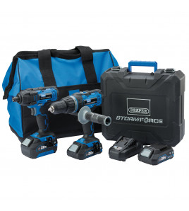 Draper Storm Force® 20V Cordless Impact Kit (7 Piece)
