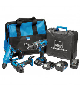 Draper Storm Force® 20V Cordless Fixing Kit (8 Piece)