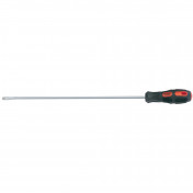 Plain Slot Flared Tip Long Reach Screwdriver, 6 x 450mm