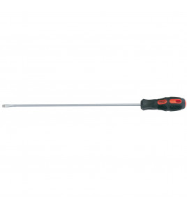 Plain Slot Flared Tip Long Reach Screwdriver, 6 x 450mm