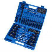 Screwdriver, Socket and Bit Set, Blue (70 Piece)