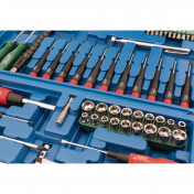 Screwdriver, Socket and Bit Set, Blue (70 Piece)